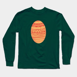 The red and yellow decorated easter egg, version 3 Long Sleeve T-Shirt